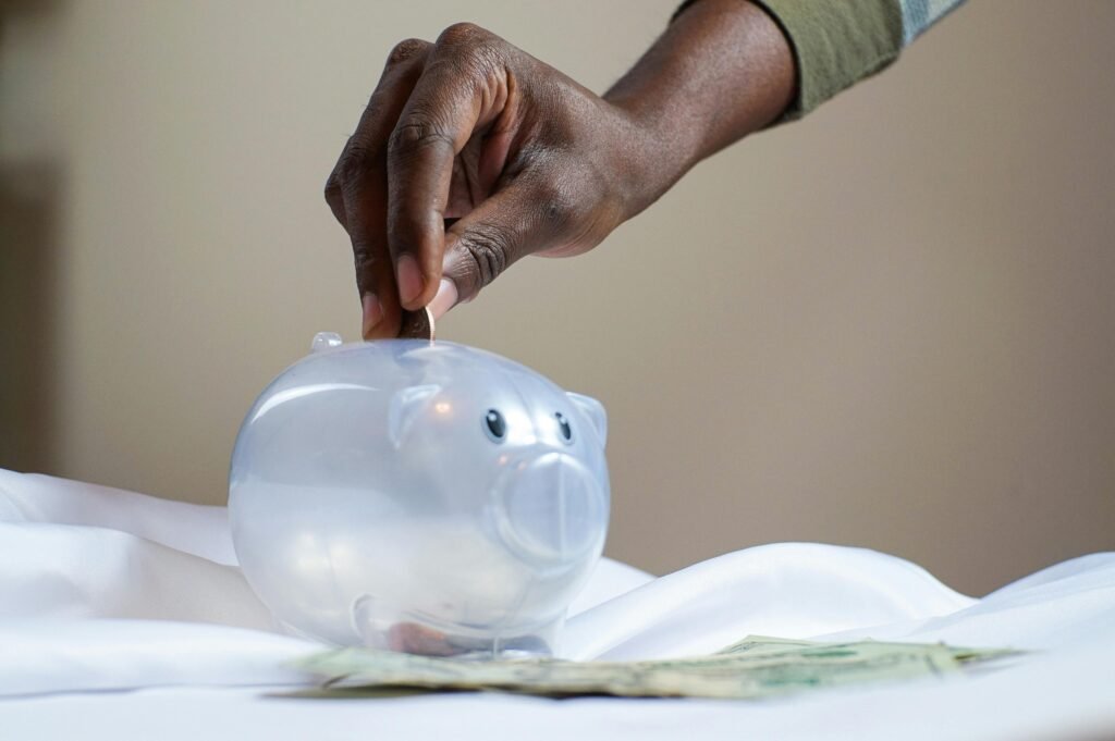 Emergency fund savings jar with money for financial security